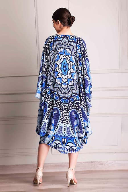 Alpona Designs By Soham Acharya Palace Print Kaftan Dress 