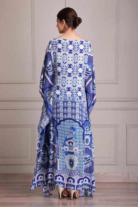 Alpona Designs By Soham Acharya Palace Print Layered Dress 