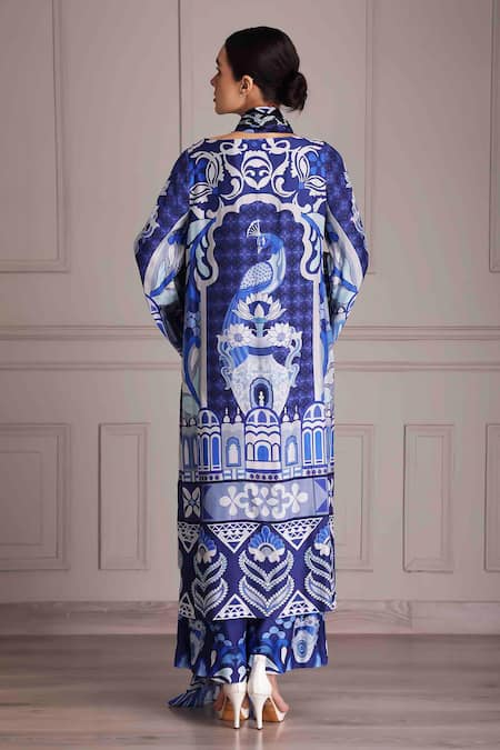 Alpona Designs By Soham Acharya Palace Print Kurta Pant Set 