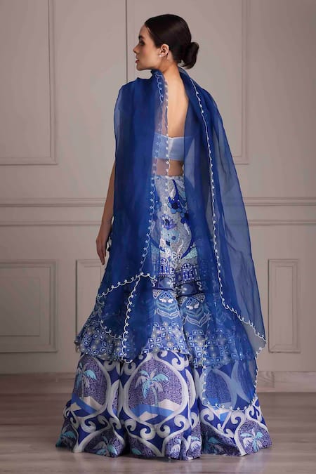 Alpona Designs By Soham Acharya Palace Print Lehenga Set 