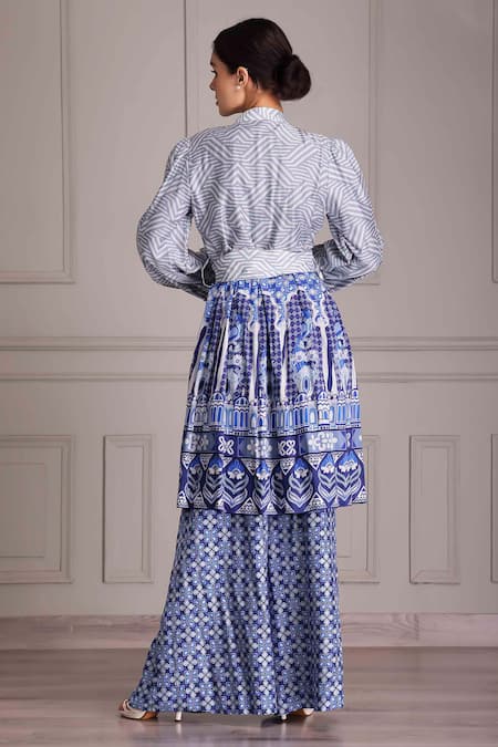 Alpona Designs By Soham Acharya Palace Jaal Print Pant 