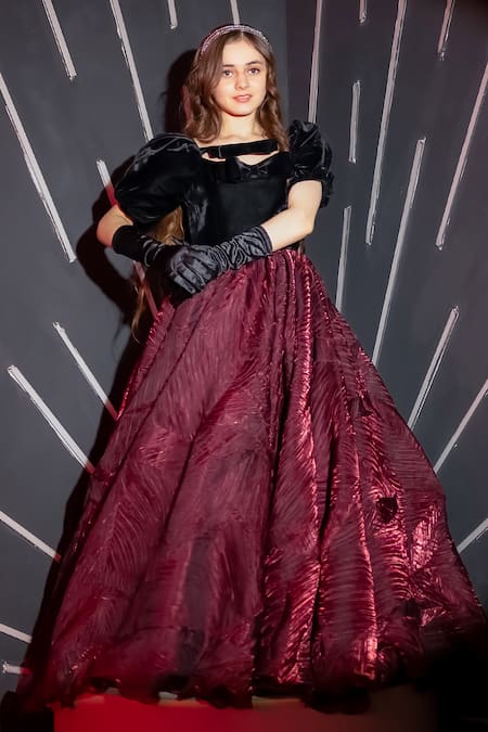 Shop_Hoity Moppet_Black Velvet Diva Textured Gown 