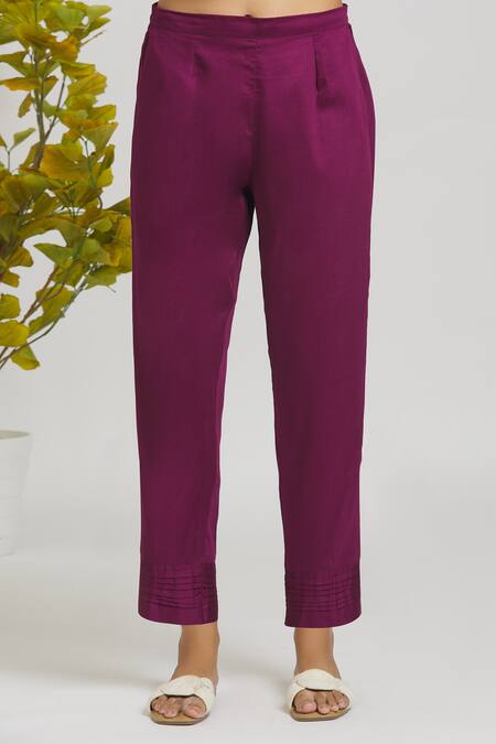 Shop Samyukta Singhania Pink Chanderi, Cotton Beads Mandarin Collar Ombre Shirt With Pant Online at Aza Fashions Shop_Samyukta Singhania_Pink Chanderi, Cotton Beads Mandarin Collar Ombre Shirt With Pant _Online_at_Aza_Fashions