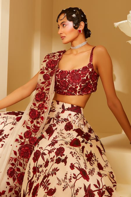 Sachkiran Bimbra Rossa Printed Lehenga Blouse Set 