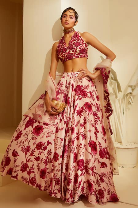 Sachkiran Bimbra Cezzane Printed Lehenga Blouse Set 