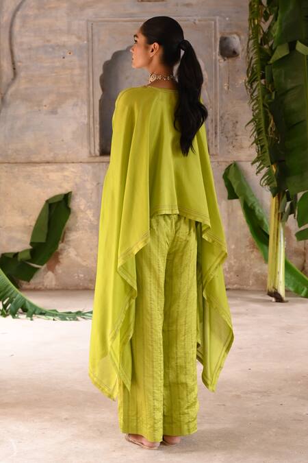 Deep Thee Placement Embroidered Kaftan & Pant Set 