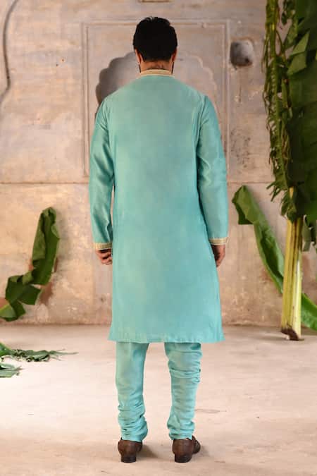 Deep Thee Moti & Zardosi Pitta Striped Kurta Set 