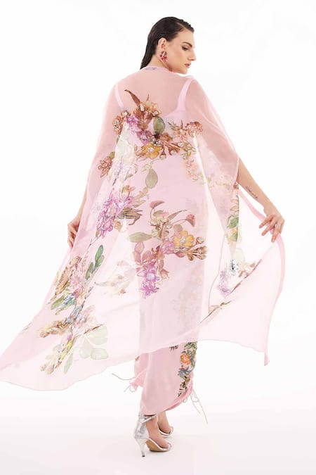 Eeksha Printed Cape Pant Set 