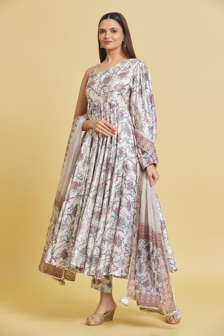 Samyukta Singhania Floral Print Anarkali Pant Set 