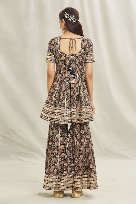 Samyukta Singhania Masakali Floral Print Kurta Sharara Set 