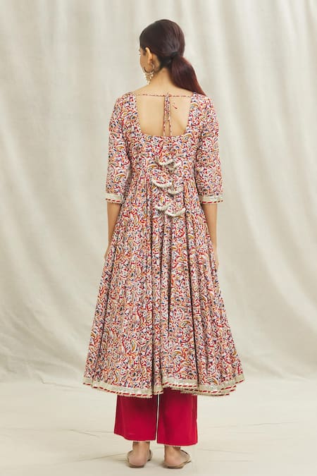 Samyukta Singhania Paisley Print Anarkali Pant Set 