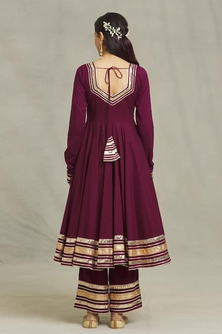 Samyukta Singhania Placement Gota Work Anarkali Pant Set 