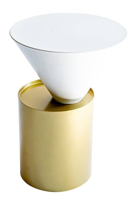 Logam_White Mild Steel Norma Table_Online_at_Aza_Fashions