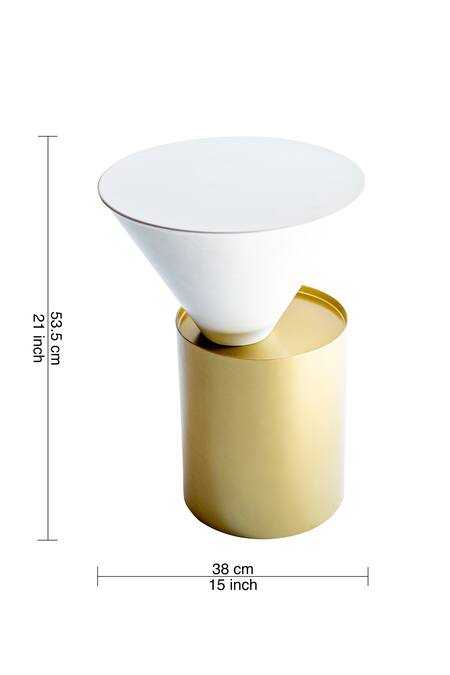 Shop_Logam_White Mild Steel Norma Table_Online_at_Aza_Fashions