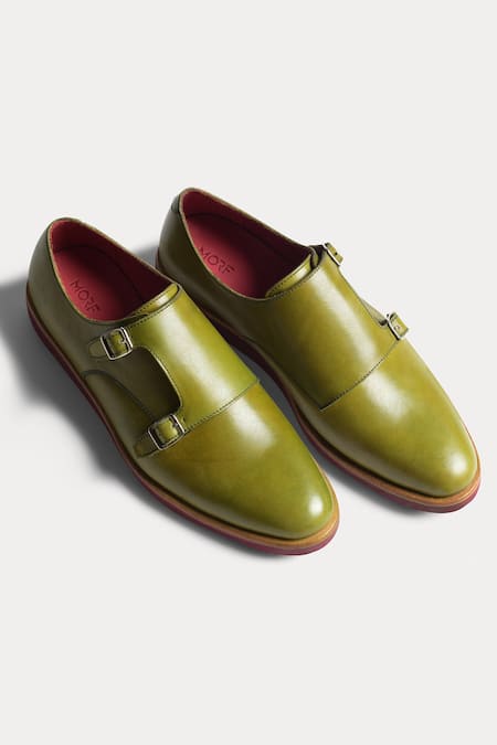 Morf Green Monk Strap Shoes