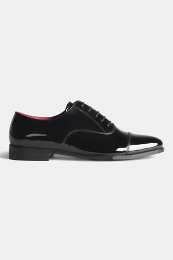 Buy_Morf_Black Patent Captoe Oxford Shoes_Online_at_Aza_Fashions