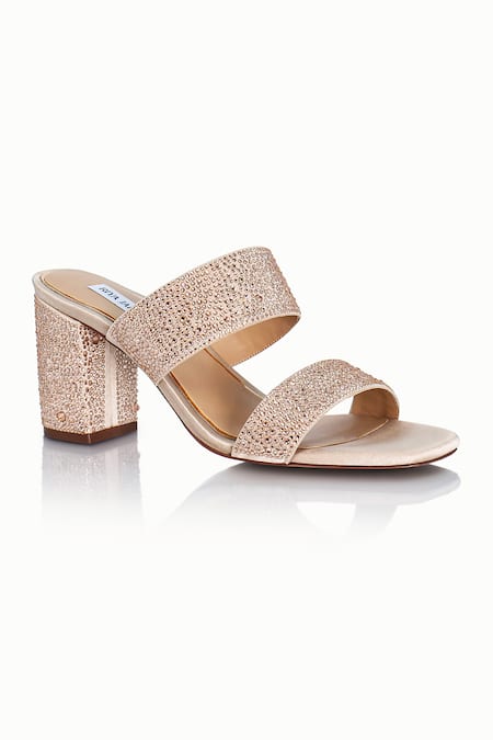 Riya Jaisinghani Tahira Crystal Embellished Block Heels 