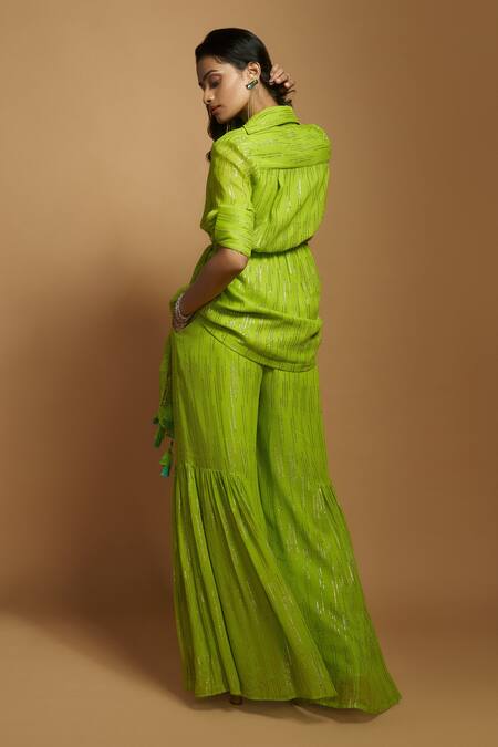 Style Junkiie Gota Embroidered Wrap Tunic 