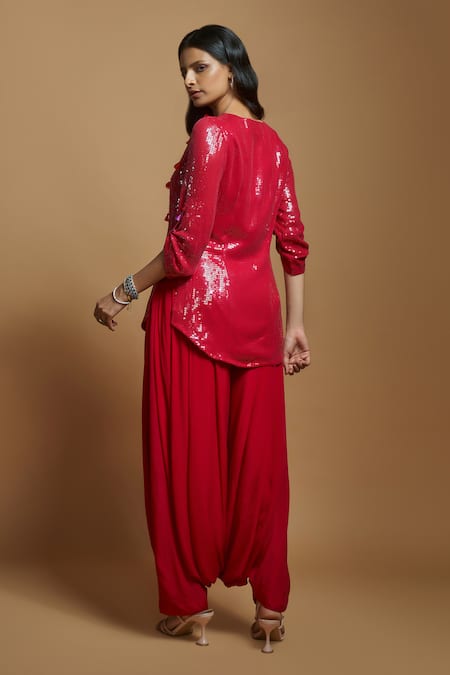 Style Junkiie Tonal Sequin Embellished Tunic 