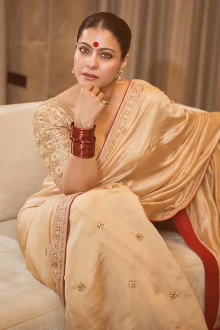 Punit Balana Marodi Gota Embroidered Saree With Blouse 