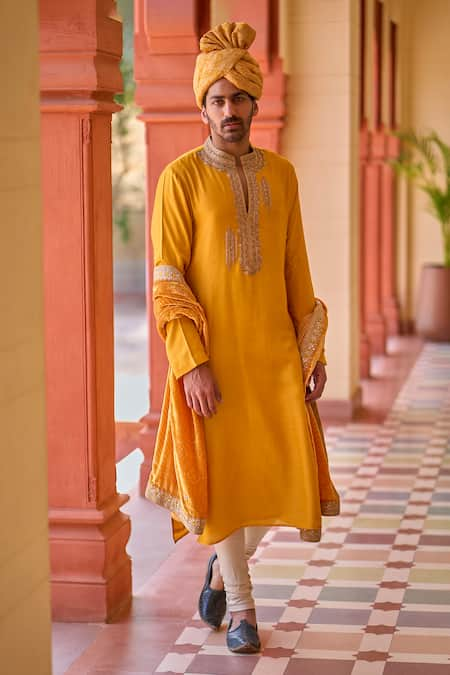 PUNIT BALANA Marodi Dabka Work Kurta Churidar Set 