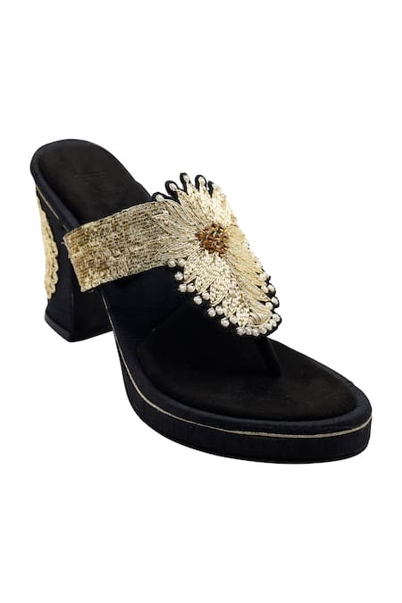 Veruschka By Payal Kothari Zardozi Embroidered Heels 