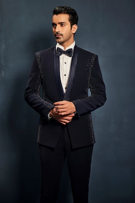 Sarab Khanijou Cosmo Embellished Tuxedo & Pant Set 