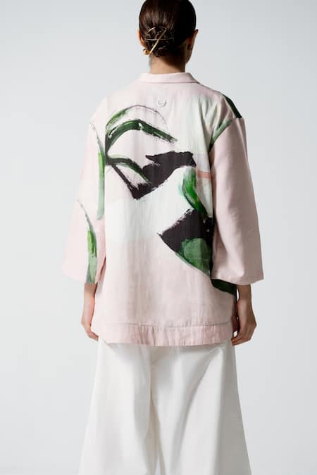 OFRIDA Blooming Printed Jacket & Pant Set 