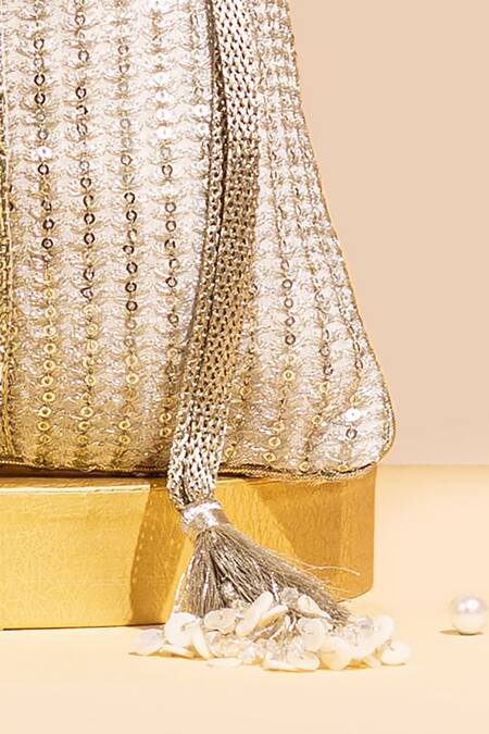 Shop_Amyra_Gold Sequins, Zari, Embroidery Tara Potli_Online_at_Aza_Fashions