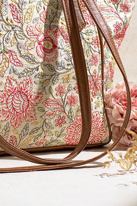 Buy Amyra Multi Color Embroidery Ivy Thread Tote Bag Online at Aza Fashions Buy_Amyra_Multi Color Embroidery Ivy Thread Tote Bag _Online_at_Aza_Fashions