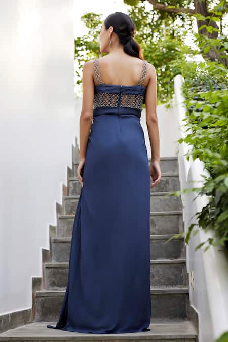 Parshya Crystal Work Gown 