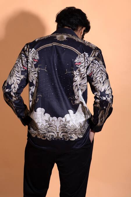 Loudless_Multi Color Cotton Printed Celestial Shirt_Online_at_Aza_Fashions