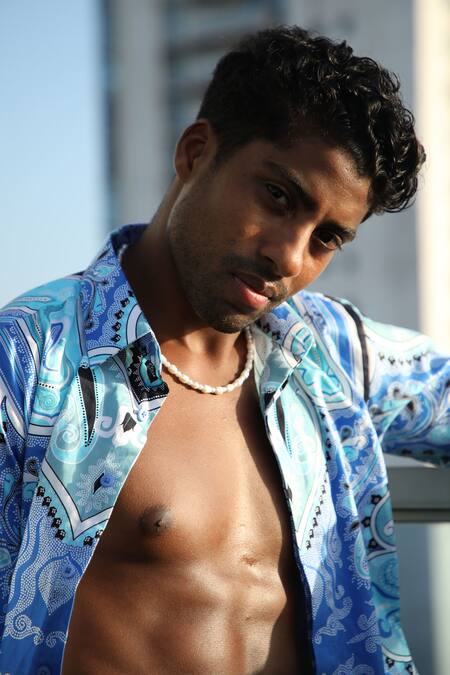 Buy_Loudless_Multi Color Cotton Paisley Print Shirt_Online_at_Aza_Fashions