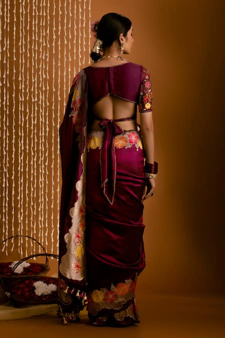 Priyal Bhardwaj Banarasi Handwoven Bordered Saree 