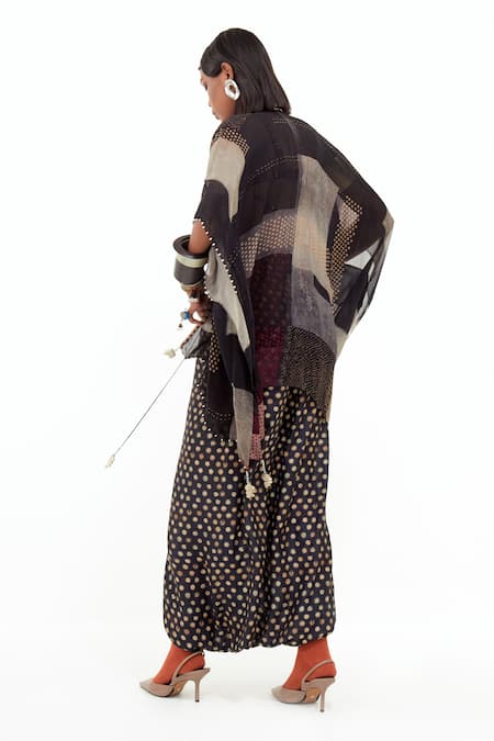 Shop Aseem Kapoor Multi Color Satin, Silk, Veni Mixed Print Jacket Trouser Set at Aza Fashions Shop_Aseem Kapoor_Multi Color Satin, Silk, Veni Mixed Print Jacket Trouser Set _at_Aza_Fashions