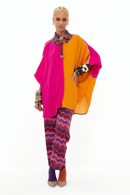 ASEEM KAPOOR Mandala Color Block Shirt 