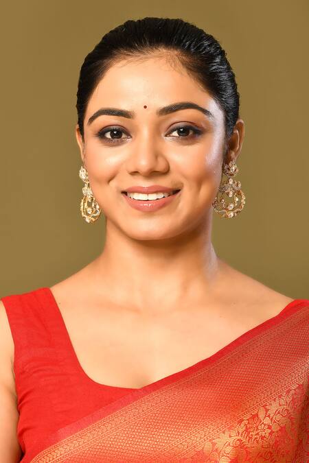 Ivorine_White Metallic Thread, Diamonds Embellished Chandbali Earrings _Online_at_Aza_Fashions