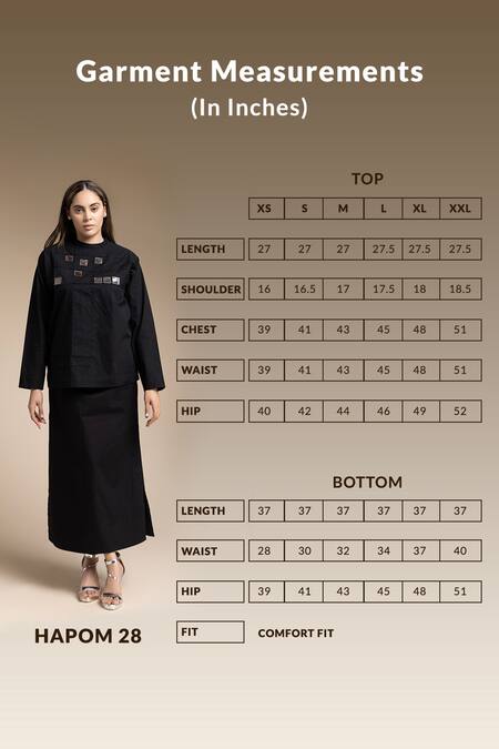 House Of Manaa Black Cotton Applique Round Neck Embroidered Top And Skirt Set at Aza Fashions House Of Manaa_Black Cotton Applique Round Neck Embroidered Top And Skirt Set_at_Aza_Fashions