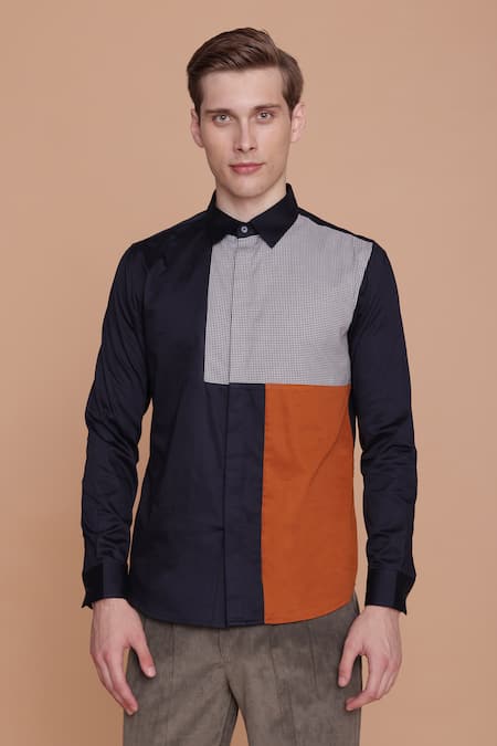 Lacquer Embassy Taiga Color Block Shirt 