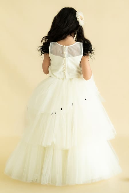 Shop Ruchika Lath Label White Tulle, Crepe Beads, Feathers Midnight Rosa Embroidered Lehenga Blouse Set at Aza Fashions Shop_Ruchika Lath Label_White Tulle, Crepe Beads, Feathers Midnight Rosa Embroidered Lehenga Blouse Set _at_Aza_Fashions