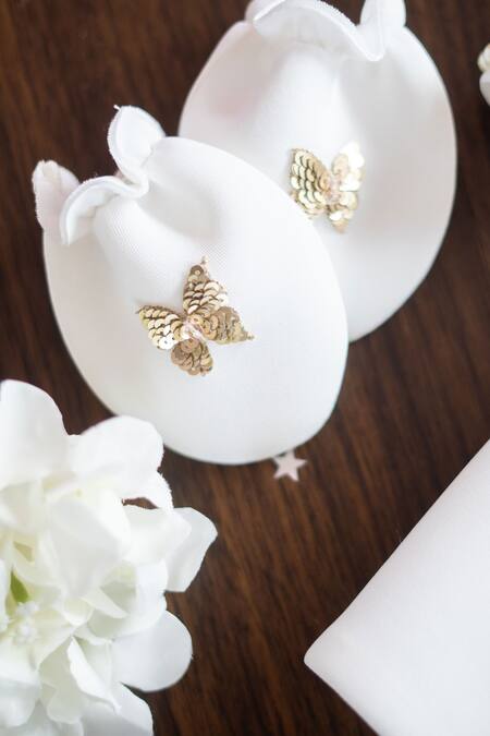 Shop Ruchika Lath Label White Neoprene Sequins, Embroidery Monarch Embellished Dress Set Online at Aza Fashions Shop_Ruchika Lath Label_White Neoprene Sequins, Embroidery Monarch Embellished Dress Set _Online_at_Aza_Fashions