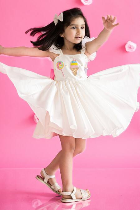 Buy Ruchika Lath Label White Taffeta, Linen Beads, Embroidery Candy Mania Embellished Dress Online at Aza Fashions Buy_Ruchika Lath Label_White Taffeta, Linen Beads, Embroidery Candy Mania Embellished Dress _Online_at_Aza_Fashions