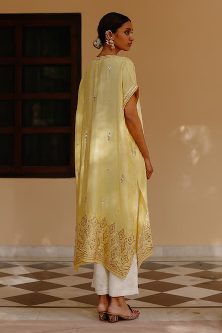 Avacara Gota Work Kaftan With Pant 