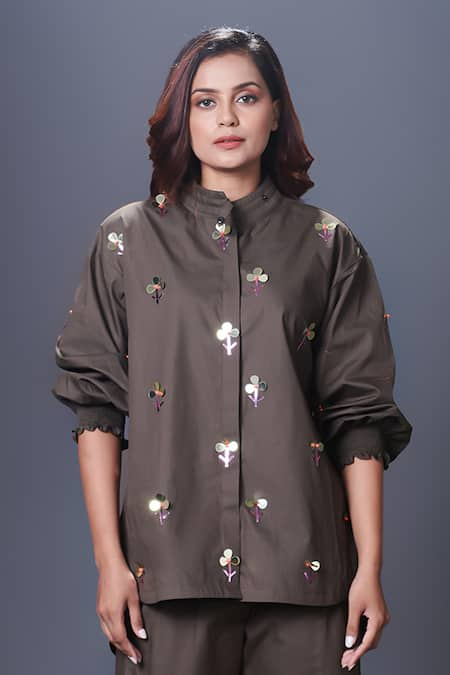 Deepika Arora Hand Embroidered Shirt 