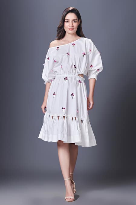 Frill hand outlet dress