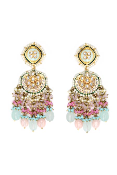 Golden Brass Dangle Half Moon Earrings, Size: 3.9inch at Rs 240/pair in  Jaipur