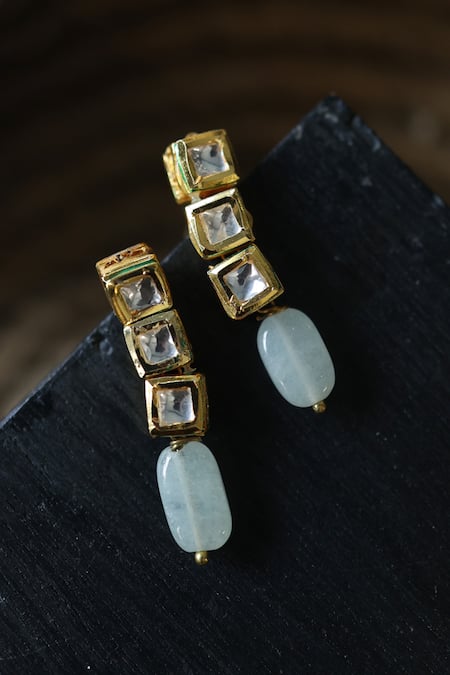 Do Taara Kundan Embellished Drop Earrings