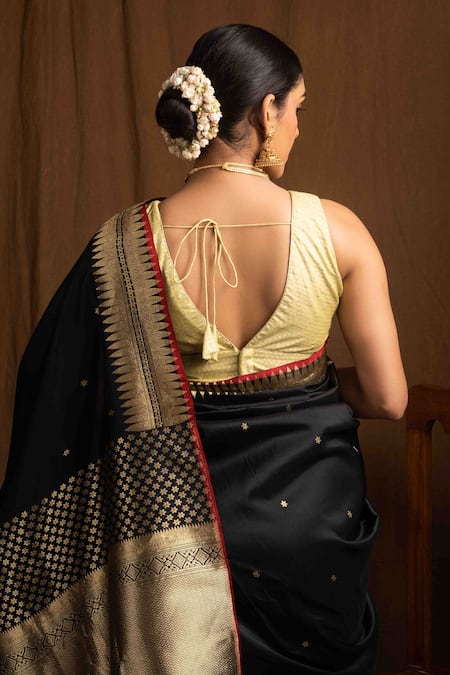 Devissha Geometric Woven Blouse 