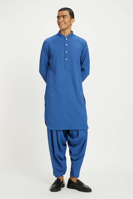 Blue pathani best sale kurta pajama