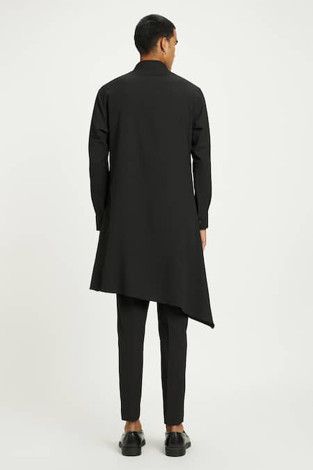 Nautanky Raven Asymmetric Kurta With Pant 